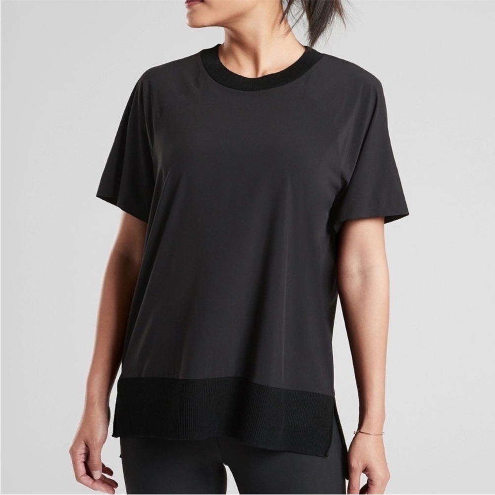 Athleta Black Ultimate 2-in-1 Support Top & Athleta Zeypher T Bundle - Picture 5 of 13